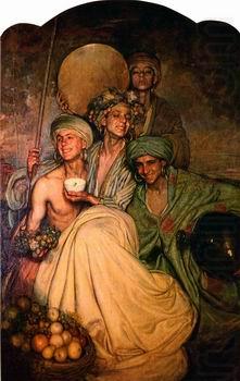 Arab or Arabic people and life. Orientalism oil paintings  543, unknow artist
